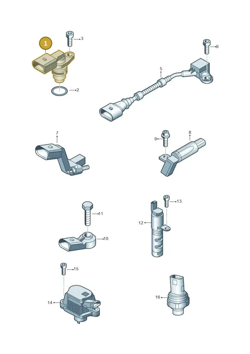 036907601E — Volkswagen Polo (2012-2014) diagram 747906300, position 1