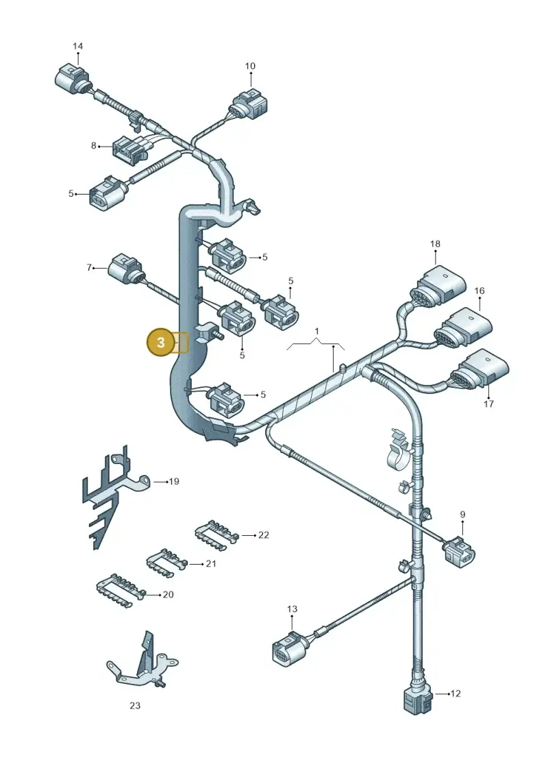 036971822 — Volkswagen LUPO/3L TDI (2003-2005) diagram 231971020, position 3