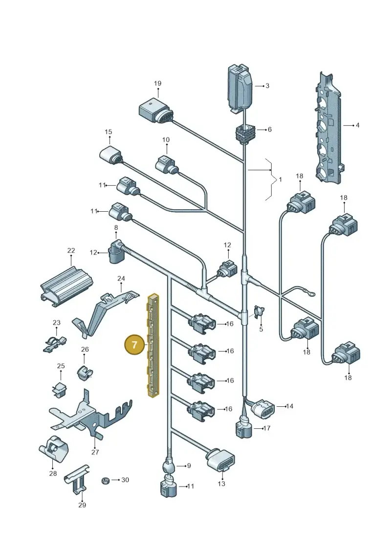 036971824D — Volkswagen Golf Plus (2011-2014) diagram 420971030, position 7
