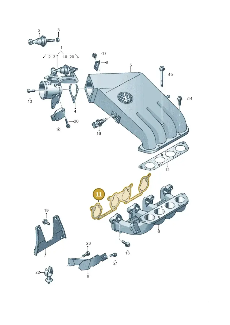 037129717C — Volkswagen POLO CLASSIC/VARIANT (1999-2001) diagram 146133260, position 11