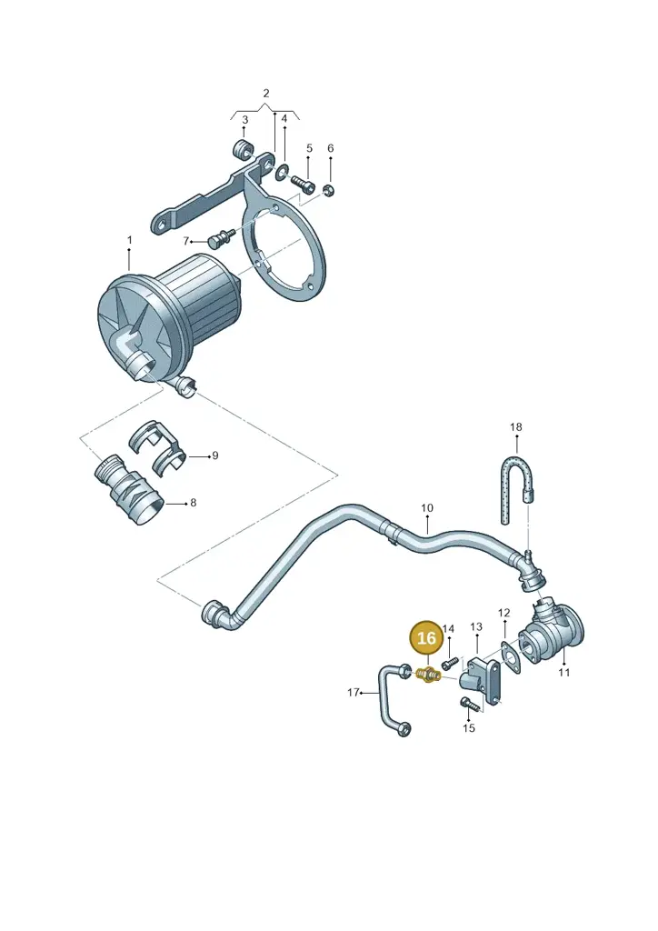 037131819 — Volkswagen Transp. caravelle (2011-2015) diagram 410131200, position 16