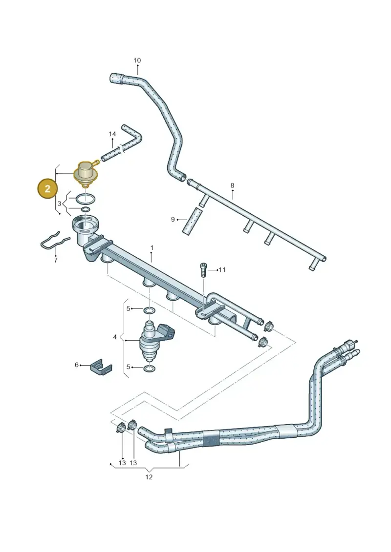 037133035C — Volkswagen Transp. caravelle (2011-2015) diagram 410133400, position 2