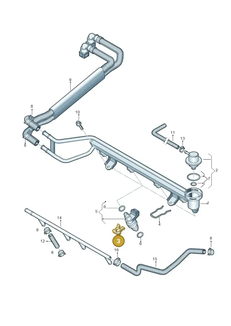 037133047 — Volkswagen Polo (2011-2014) diagram 194133500, position 3