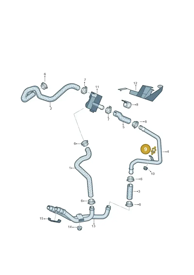 037133567F — Volkswagen Touareg BlueMotion (2014-2018) diagram 693819200, position 9