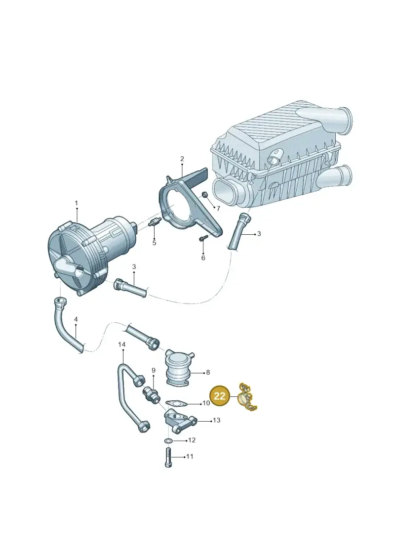 037133687BA — Volkswagen TOURAN (SVW)       "CN"04> (2004-) diagram 446131050, position 22