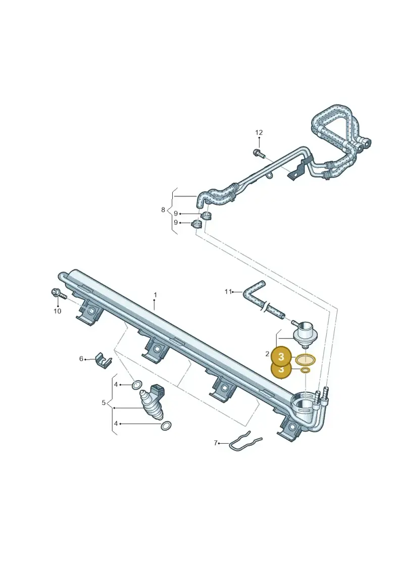037198031 — Volkswagen PHAETON                08> (2007-) diagram 258133900, position 3