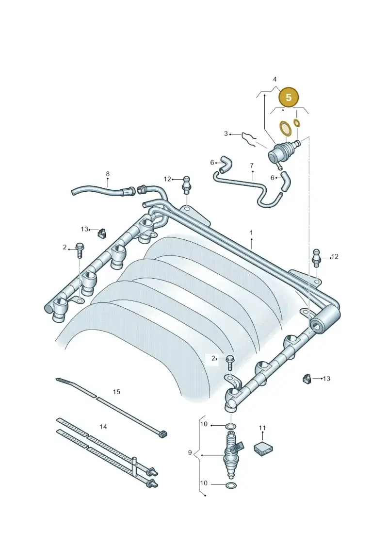 037198031 — Volkswagen Phaeton 4motion (2010-2016) diagram 291133600, position 5