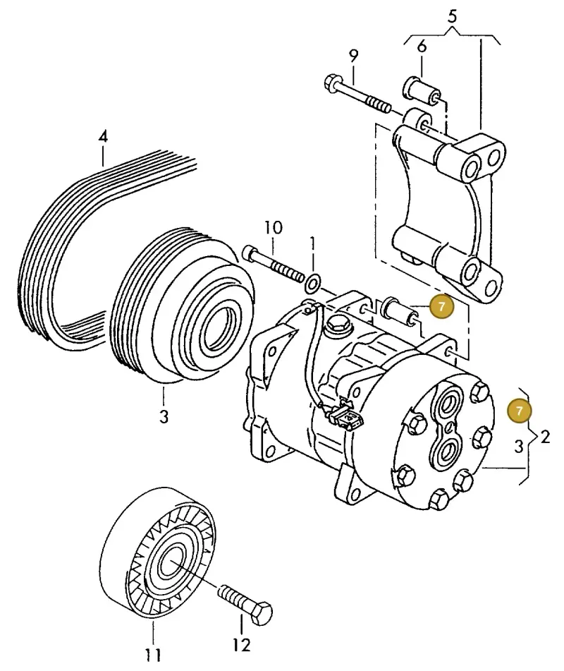 037260921 — Volkswagen LT, LT 4X4 (2003-2006) diagram 176260300, position 7