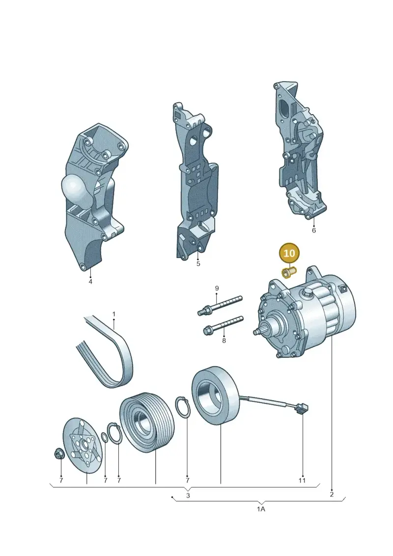 037260921 — Volkswagen Jetta/Wagon (2002-2006) diagram 194260130, position 10