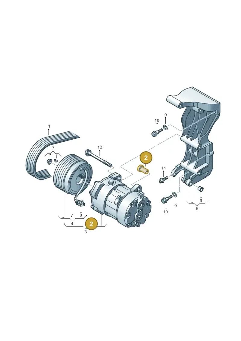 037260921 — Volkswagen Transp. caravelle (2008-2009) diagram 410260050, position 2
