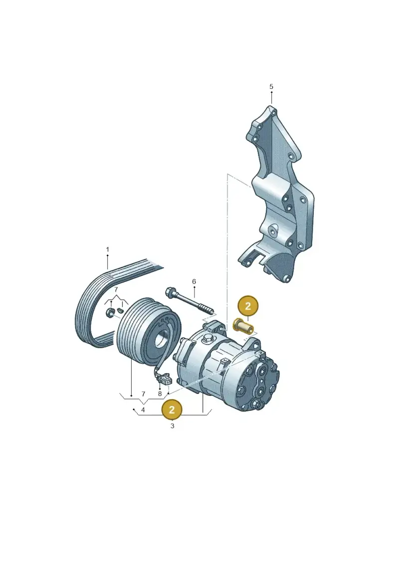 037260921 — Volkswagen California Camper (2008-2009) diagram 410260100, position 2