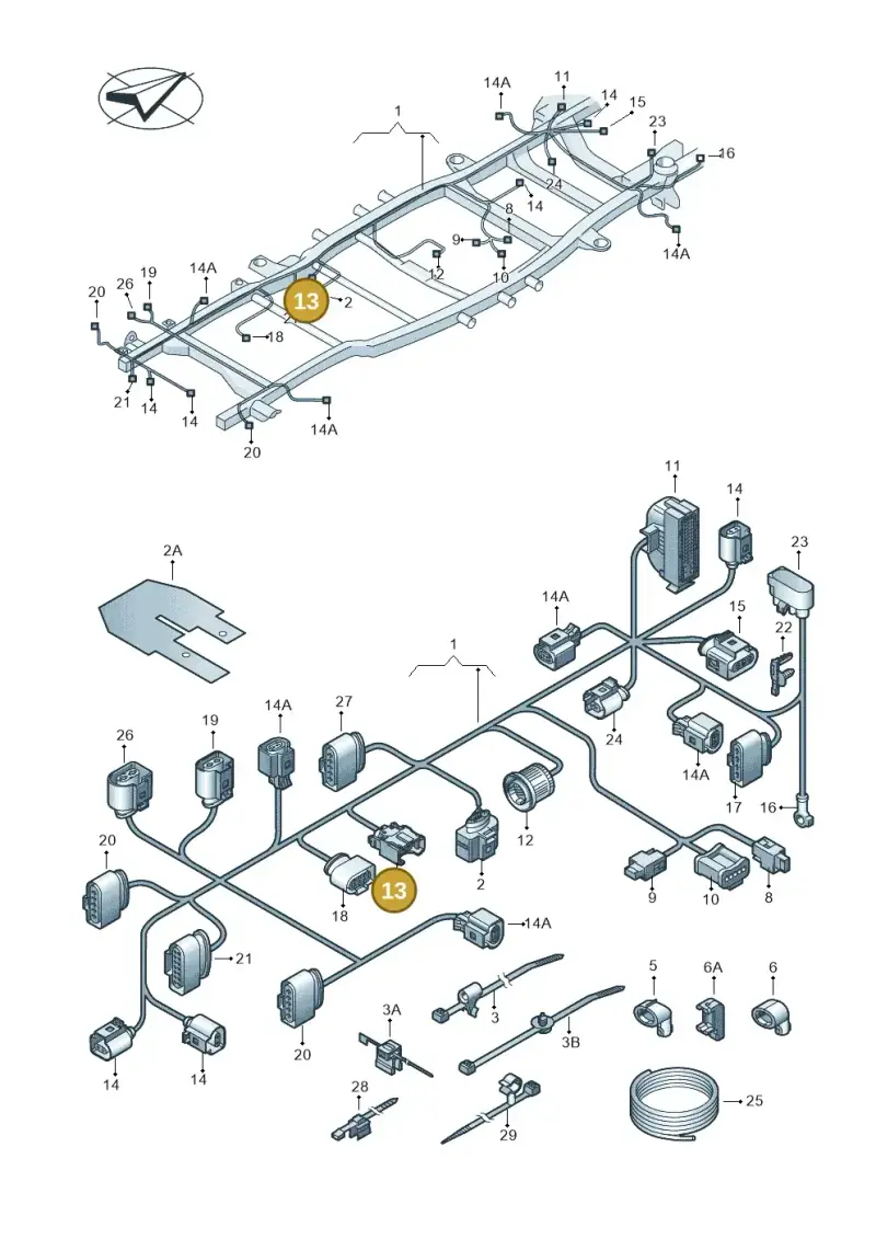 037973202 — Volkswagen Amarok twin cab (2009-2012) diagram 683971850, position 13