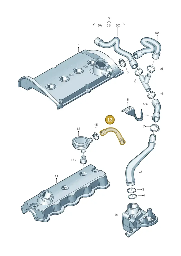 038103493P — Volkswagen POLO CLASSIC 06> (2005-) diagram 194103800, position 13