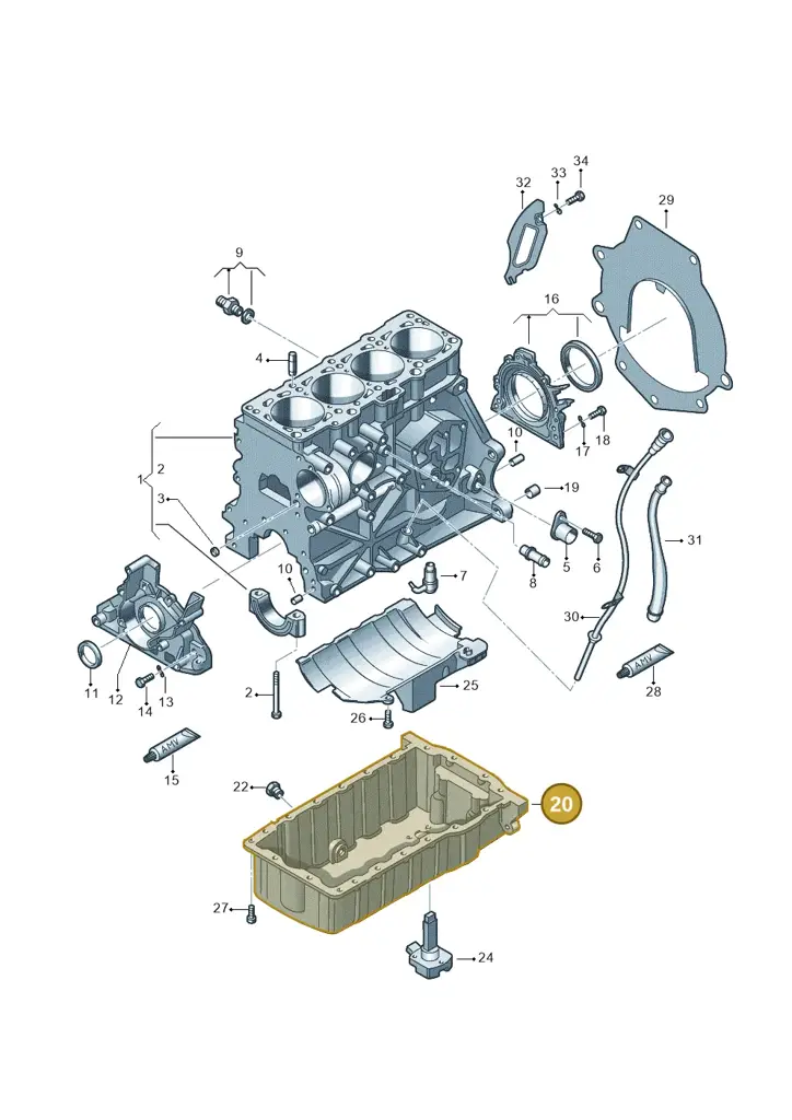 038103603AD — Volkswagen Transp. caravelle (2011-2015) diagram 410103200, position 20