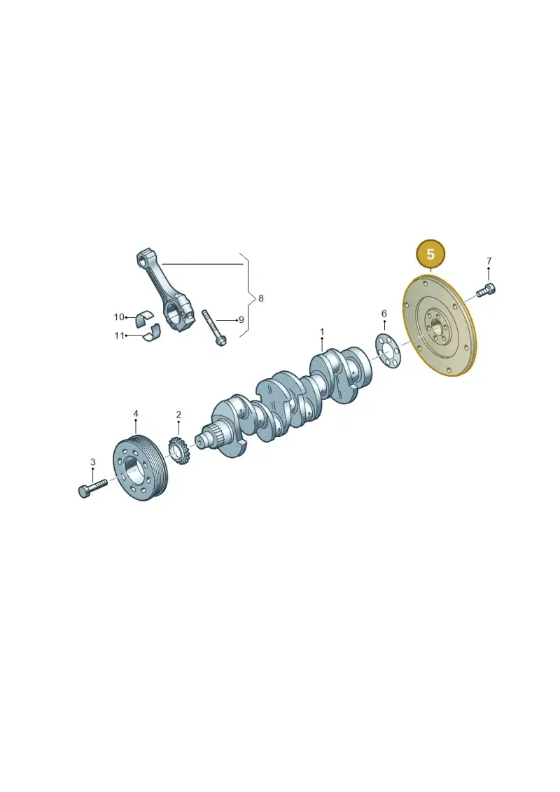 038105327B — Volkswagen Golf 2.0 BlueMotion (2019-2024) diagram 813105006, position 5