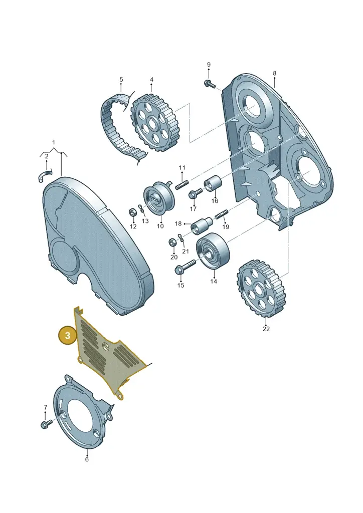 038109147 — Volkswagen POLO CLASSIC 06> (2005-) diagram 194109700, position 3