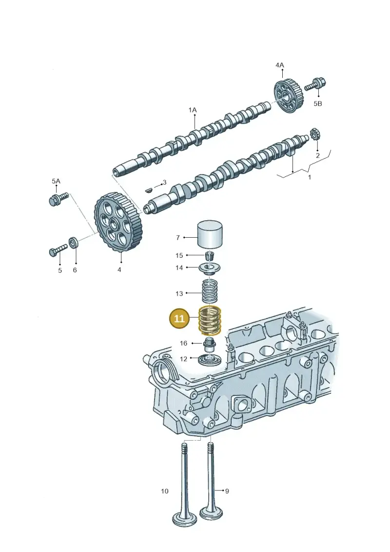 038109623D — Volkswagen LT, LT 4X4 (2003-2006) diagram 117109200, position 11