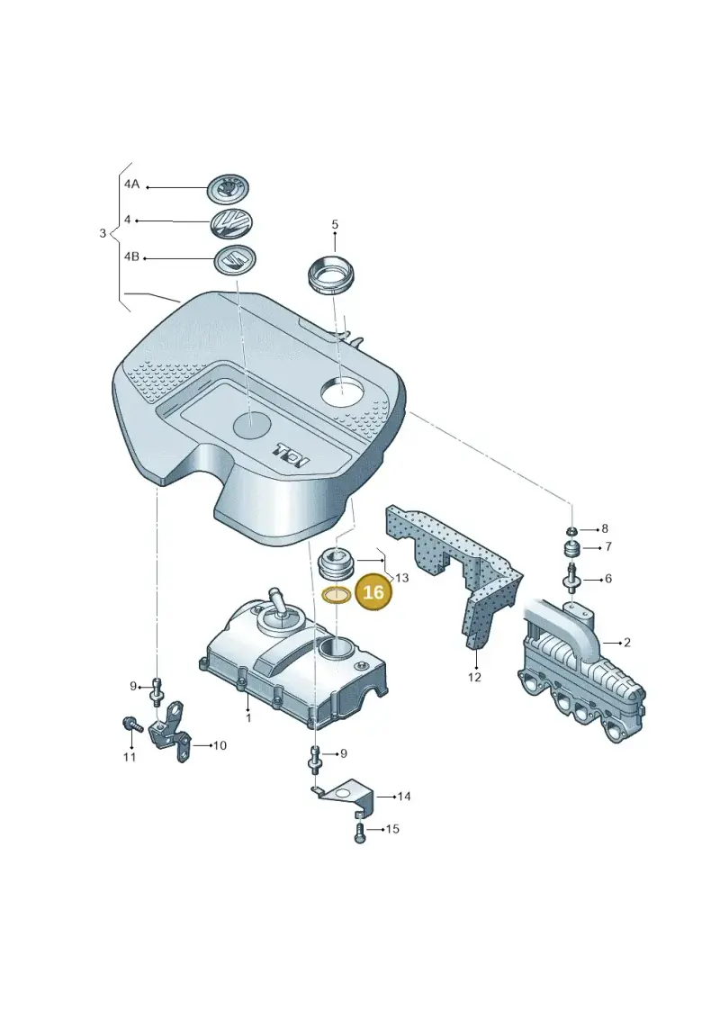 038115315 — Volkswagen Polo (2008-2009) diagram 253103700, position 16