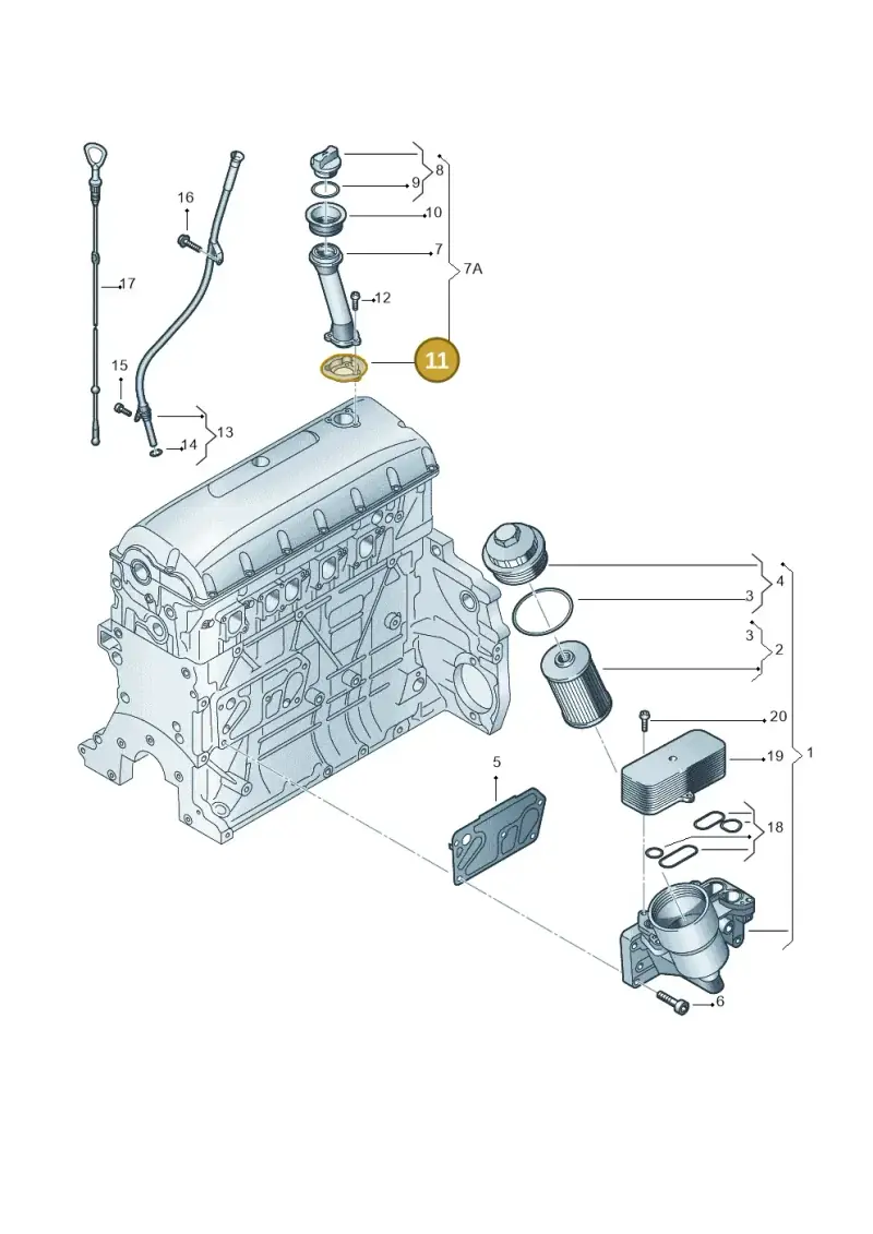 038115315 — Volkswagen Transp. caravelle (2008-2009) diagram 410115900, position 11