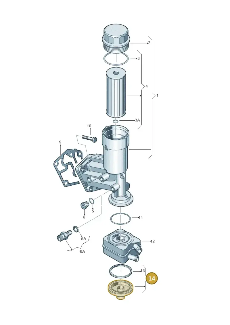 038117061C — Volkswagen POLO CLASSIC           06> (2005-) diagram 194115600, position 14