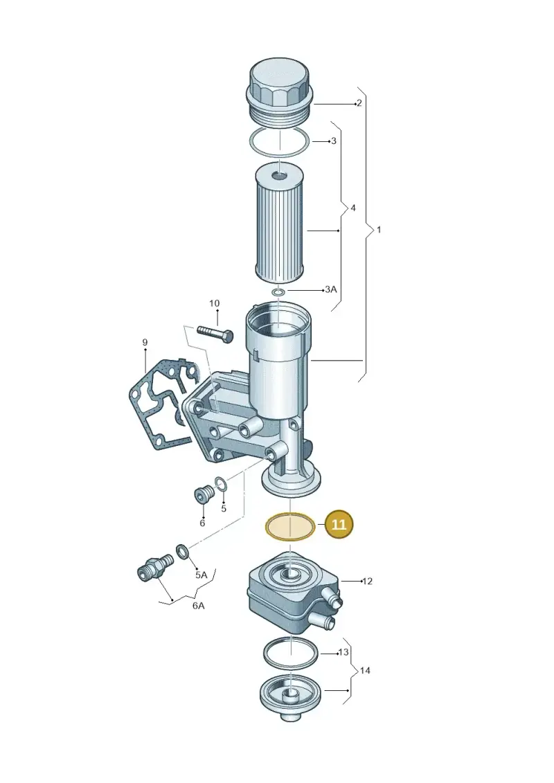 038117070A — Volkswagen New beetle (2011-2016) diagram 194115600, position 11