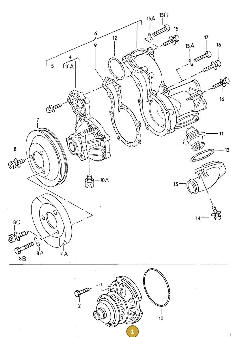 038121011A — Volkswagen JETTA (FAW)            91> (1991-) diagram 092015000, position 1