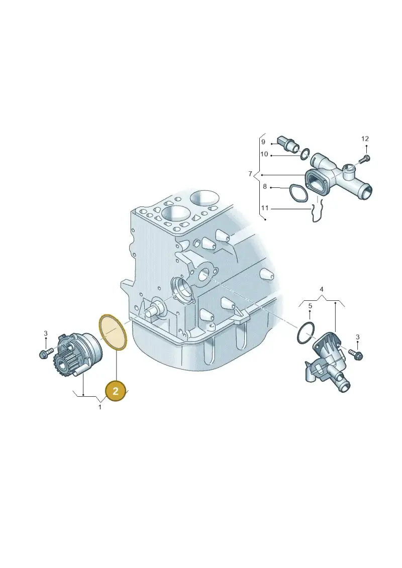 038121119 — Volkswagen Caravelle (2015-2019) diagram 861121100, position 2