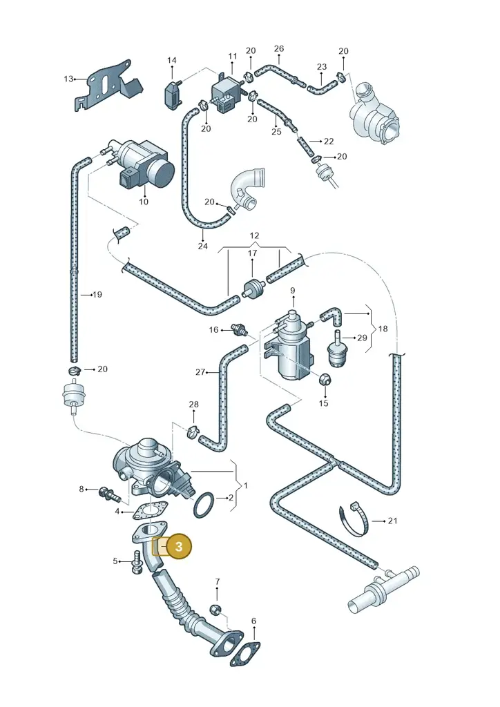 038131521Q — Volkswagen Sharan (2008-2010) diagram 244131200, position 3