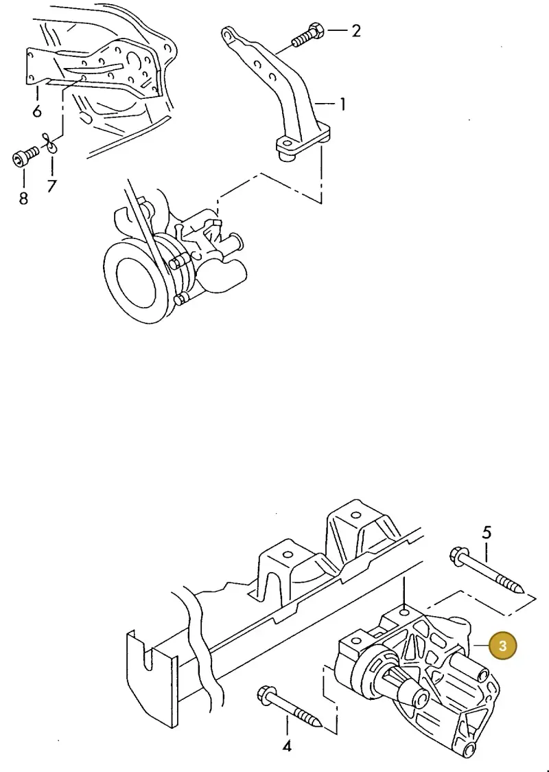038199207J — Volkswagen DIES.-IND.-MOT.1,9>2,0 (1990-2007) diagram 423199000, position 3