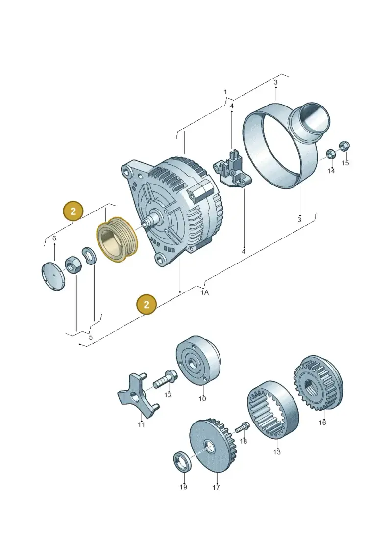 038903119B — Volkswagen Transp. caravelle (2008-2009) diagram 274903000, position 2