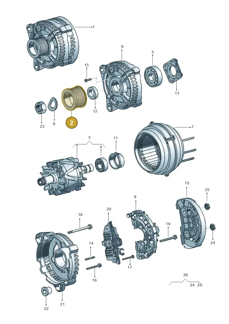 038903119B — Volkswagen Polo (2011-2014) diagram 544903000, position 2