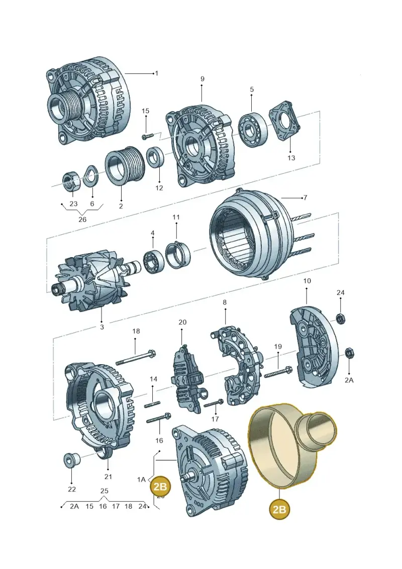 038903193F — Volkswagen Golf Brasil       "BR."08> (2007-) diagram 315903000, position 2B