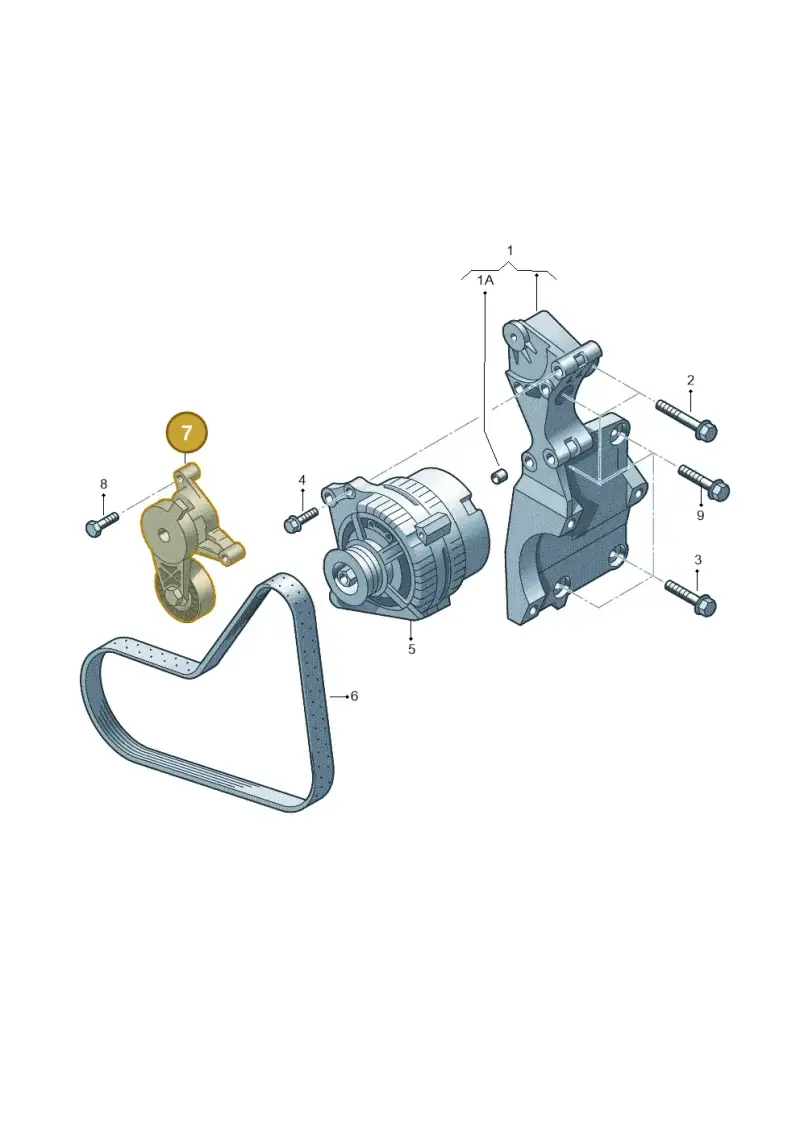 038903315AP — Volkswagen Jetta (2014-2017) diagram 409903400, position 7