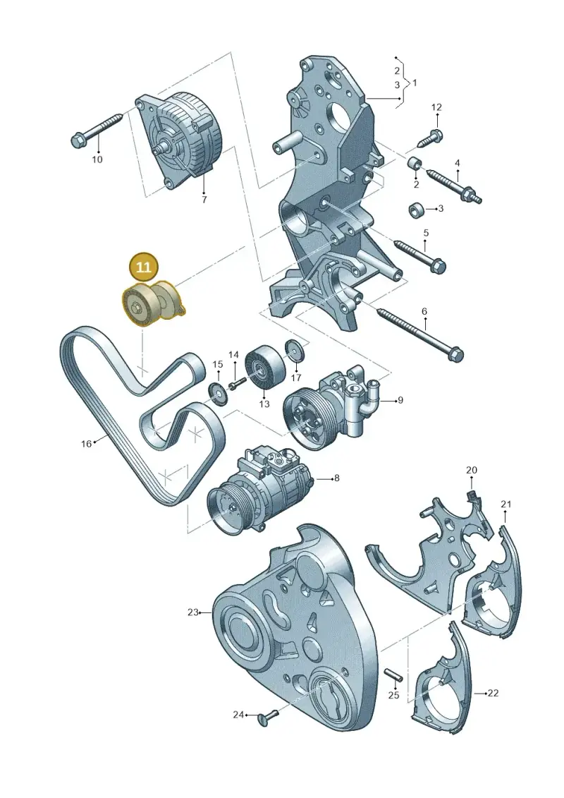 038903315AP — Volkswagen Amarok twin cab (2022-) diagram 749903600, position 11