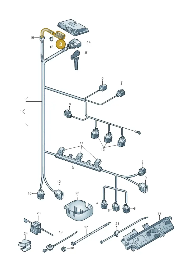 038906379B — Volkswagen Polo (2012-2014) diagram 747971030, position 3