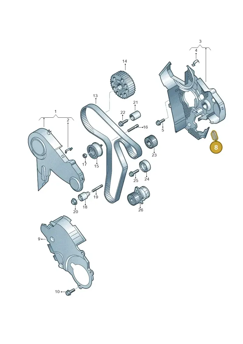038971904 — Volkswagen Amarok twin cab (2016-2022) diagram 894109700, position 8
