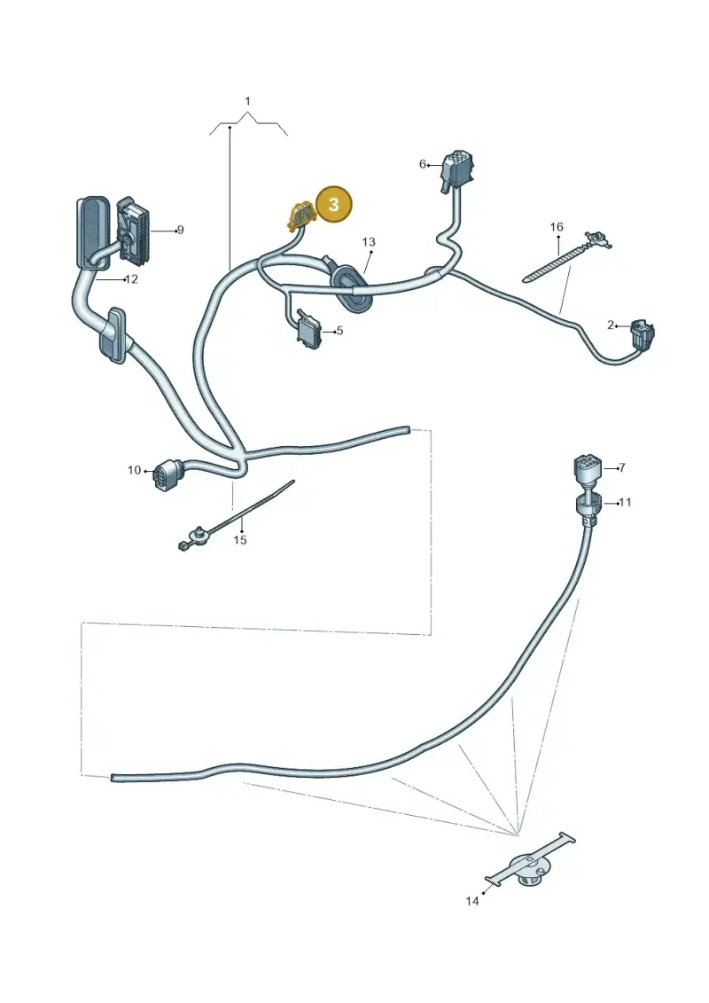 038972702 — Volkswagen Up! 1.0 BlueMotion (2016-2023) diagram 892972340, position 3