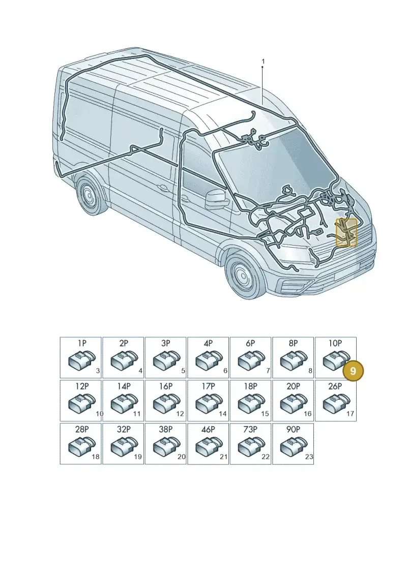 038973721B — Volkswagen MAN TGE 55 (2016-2021) diagram 806971810, position 9