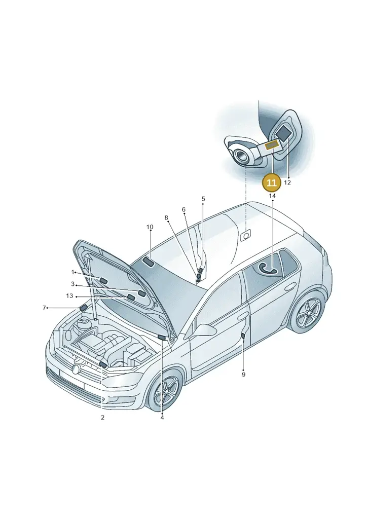 03C010830C — Volkswagen Golf 1.6 (2015-2019) diagram 867010000, position 11