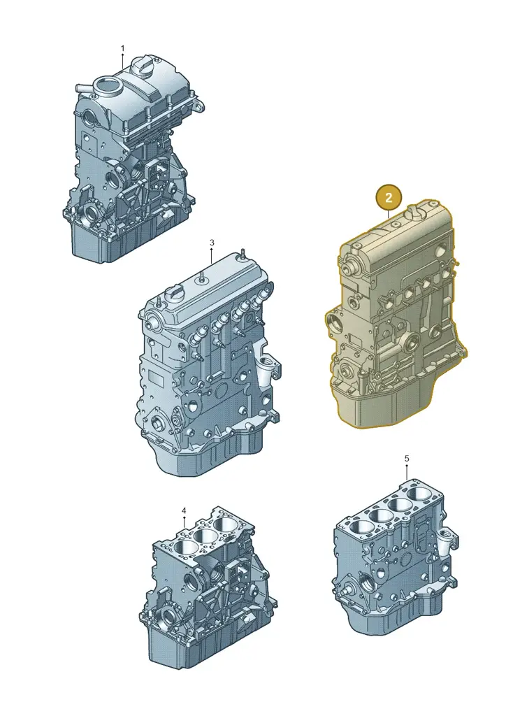 03C100092BX — Skoda Rapid (2012-2022) diagram 253100100, position 2