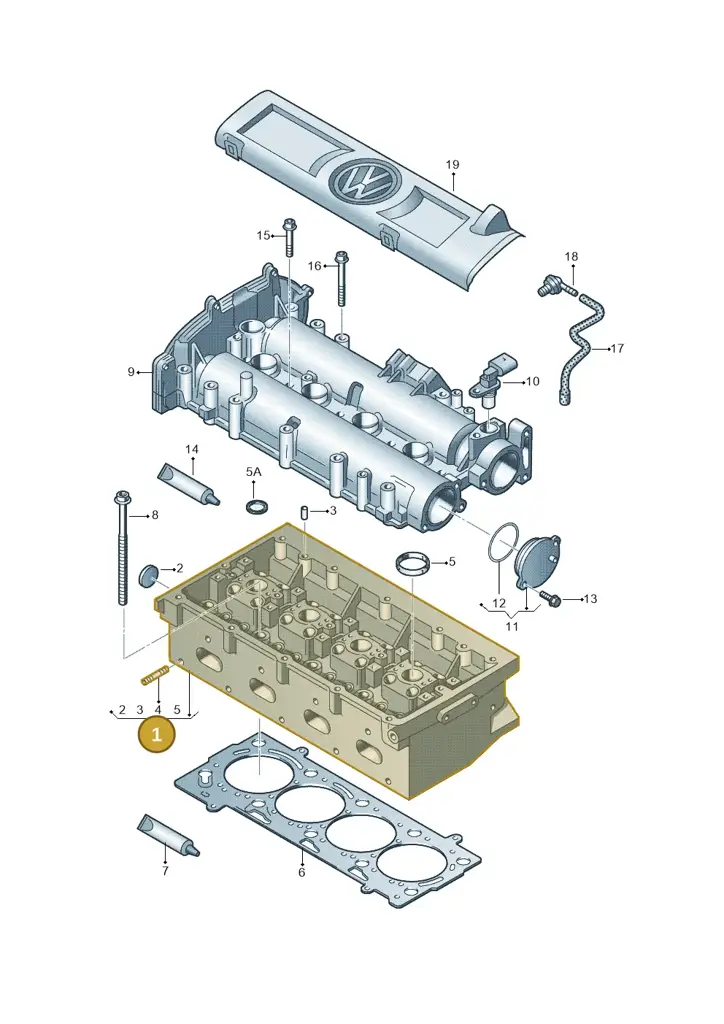 03C103063CB — Volkswagen Jetta (2014-2017) diagram 672103400, position 1