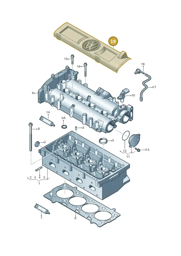 03C103935C9B9 — Volkswagen Jetta (2014-2017) diagram 672103400, position 19