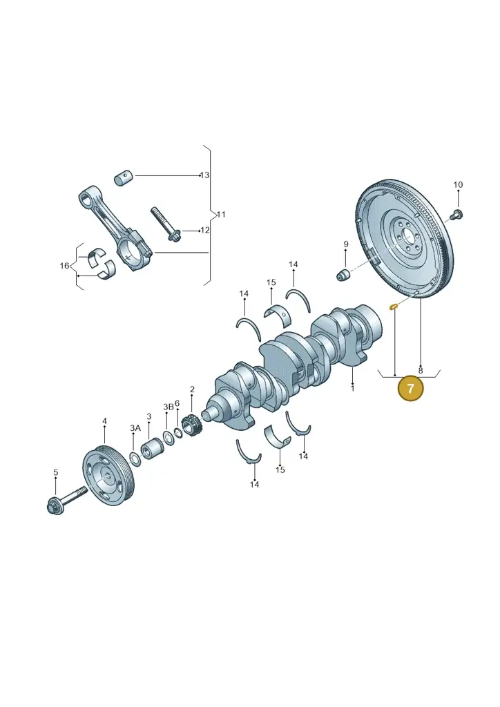 03C105269H — Volkswagen Beetle (2016-2019) diagram 775105200, position 7