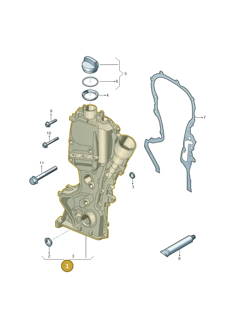 03C109210CP — Volkswagen Jetta 1.6 (2014-2018) diagram 689109620, position 1