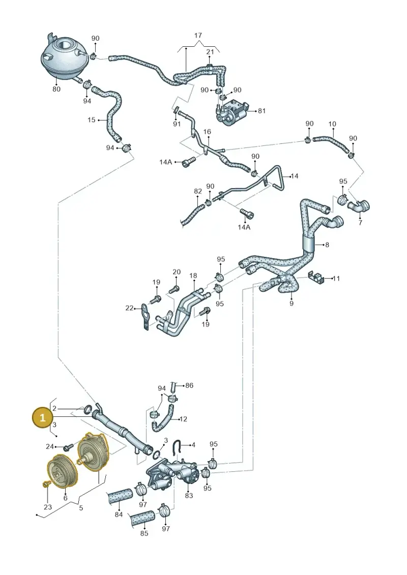 03C121065F — Volkswagen Golf Plus (2011-2014) diagram 656121170, position 1