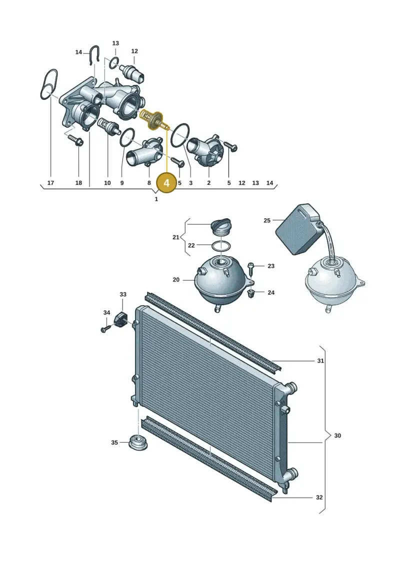 03C121110L — Volkswagen Beetle (2016-2019) diagram 409121700, position 4