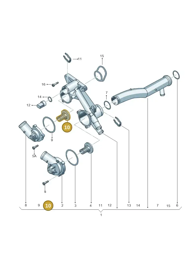 03C121110Q — Volkswagen Jetta (2014-2017) diagram 692121780, position 10