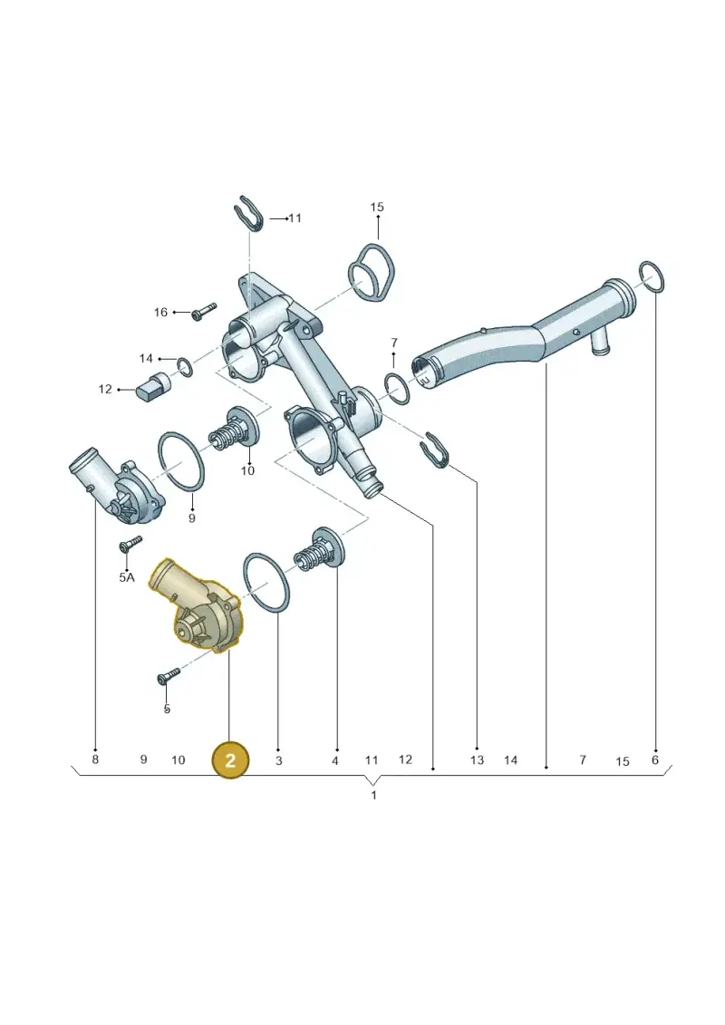 03C121121D — Volkswagen Jetta (2010-2014) diagram 692121780, position 2