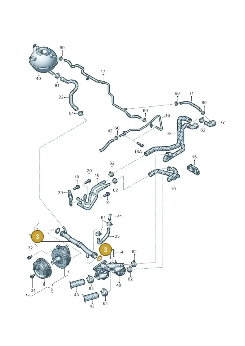03C121666 — Volkswagen Beetle (2016-2019) diagram 712121150, position 3