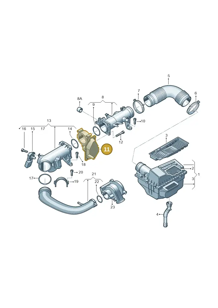 03C128063B — Volkswagen Beetle (2016-2019) diagram 649129150, position 11